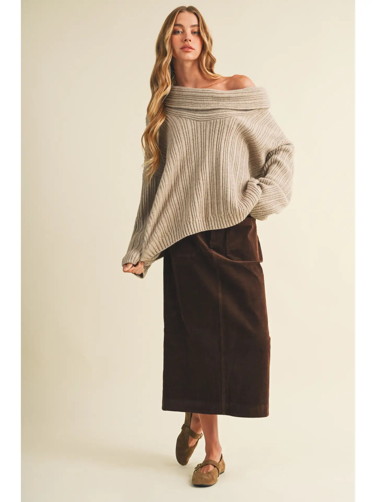 The Gathered Cowl Sweater