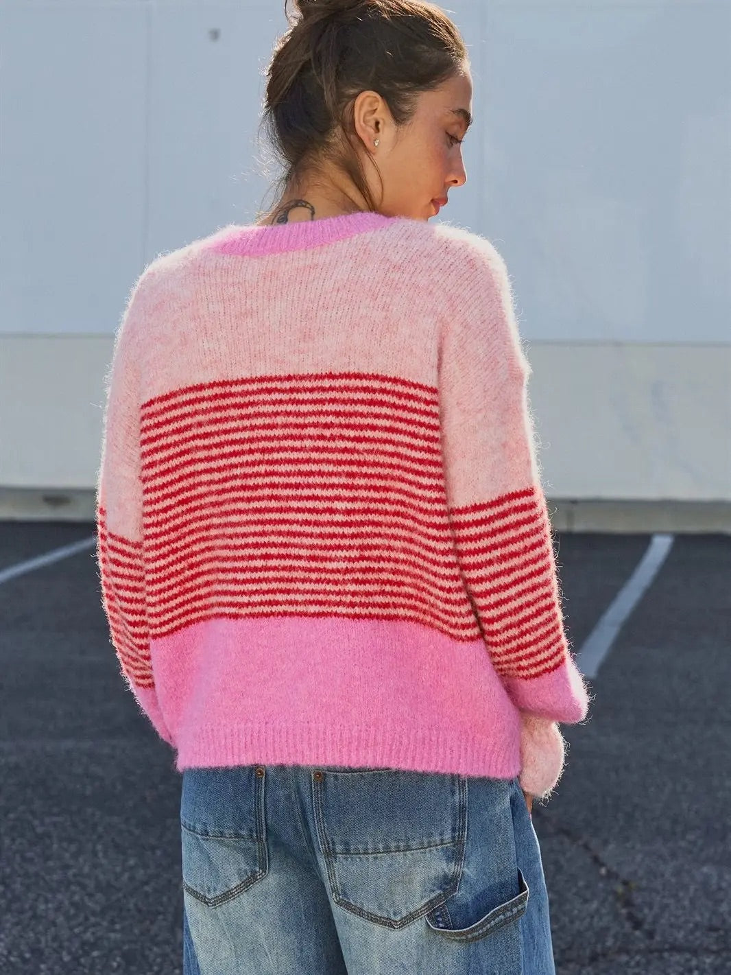 Pretty in Pink Stripe Cardigan