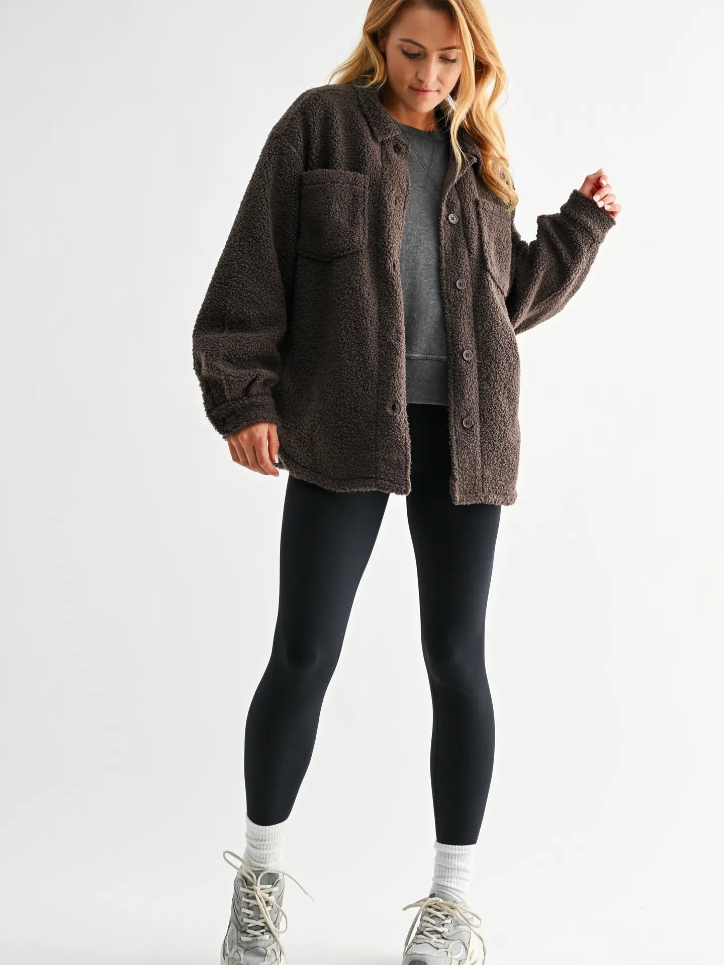 Espresso Sherpa Shacket