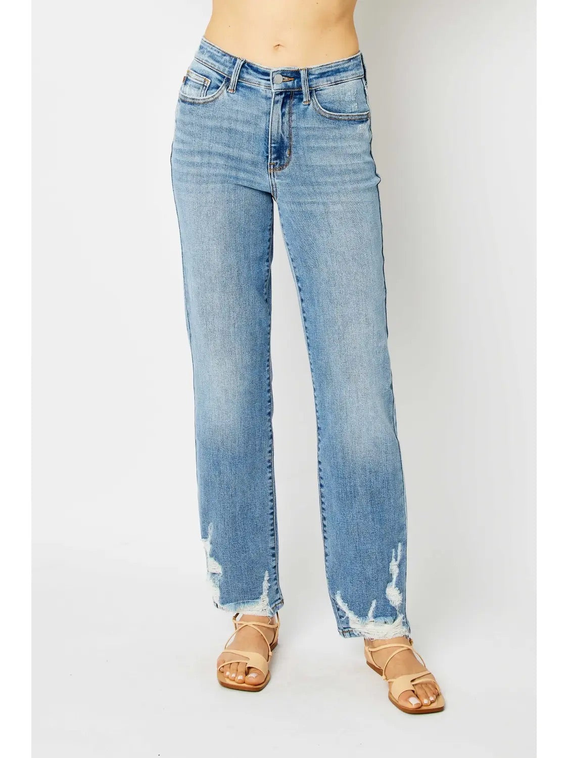 Judy Blue Mid-Rise Straight Leg Denim