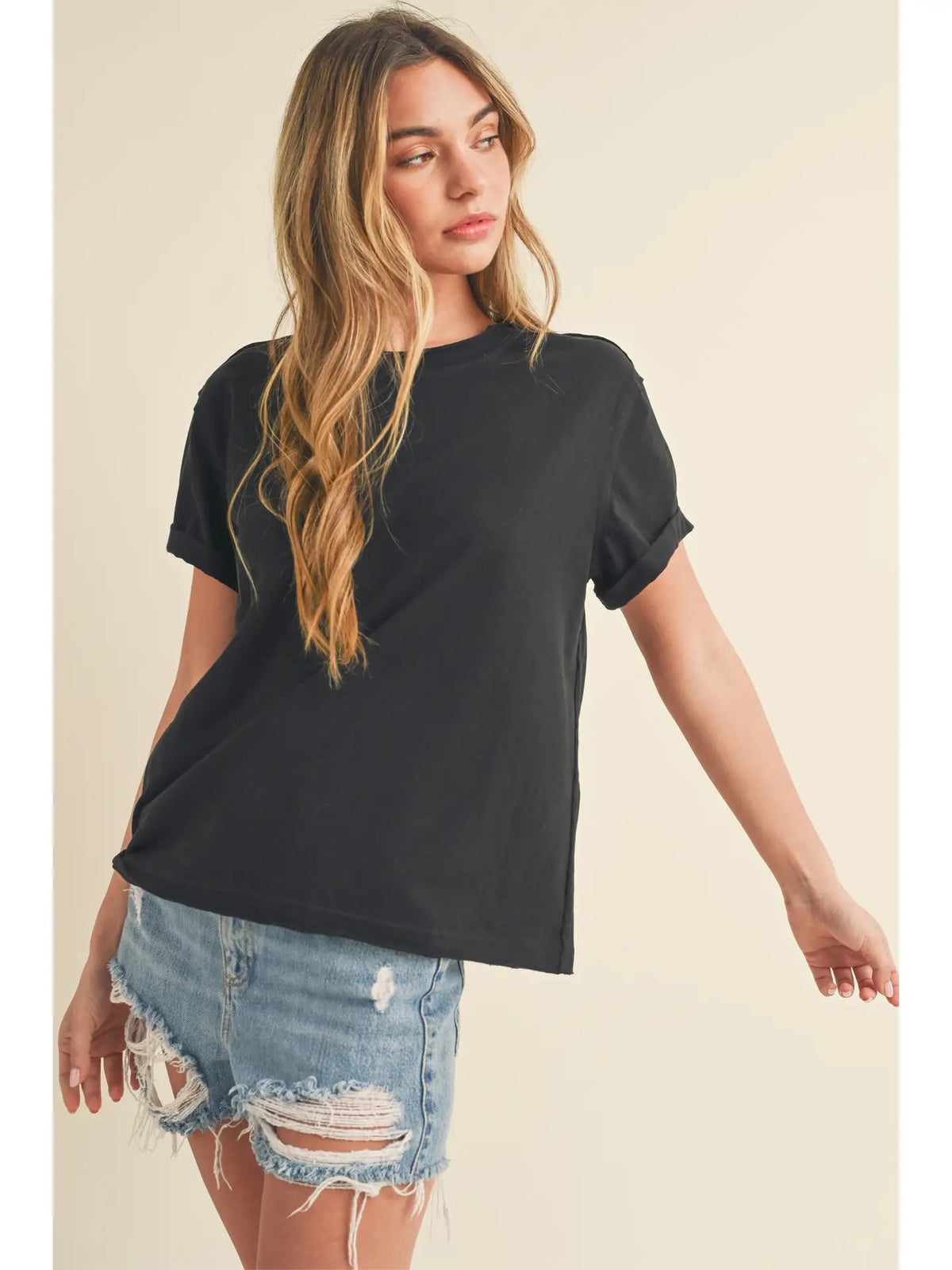Everyday Edge Rolled Sleeve Tee