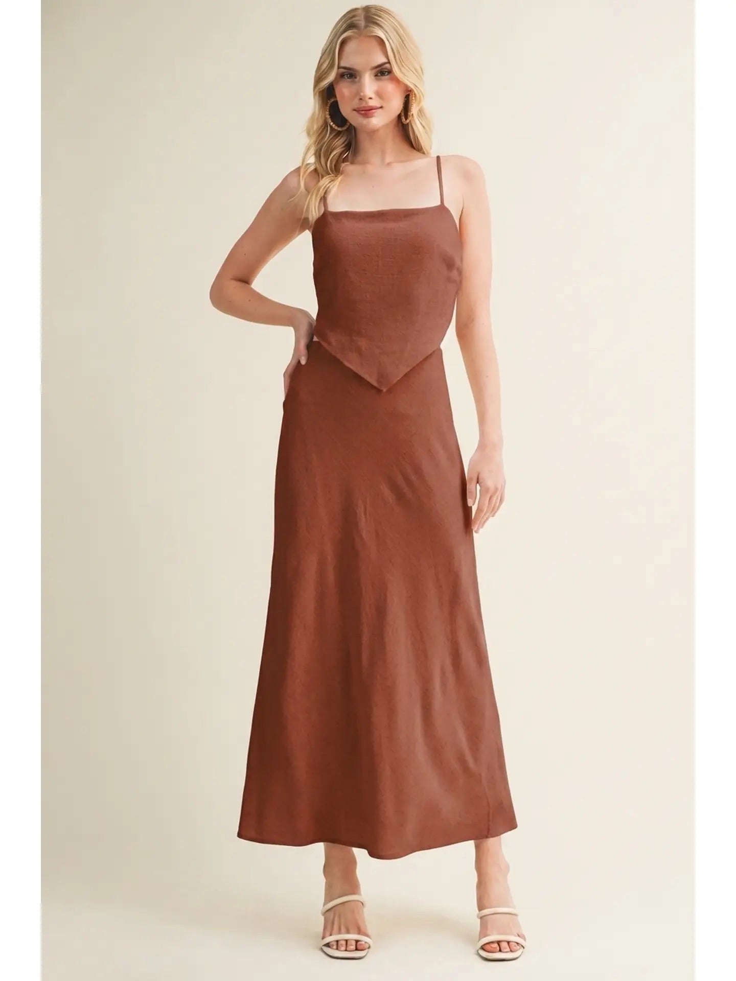 Ember Elegance Maxi Dress