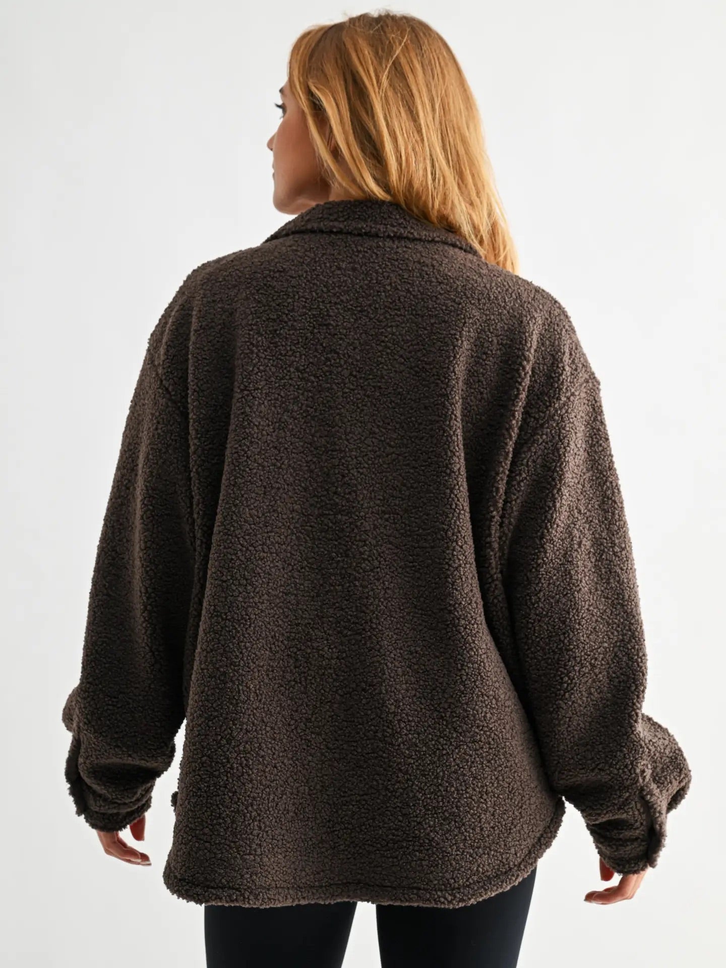 Espresso Sherpa Shacket