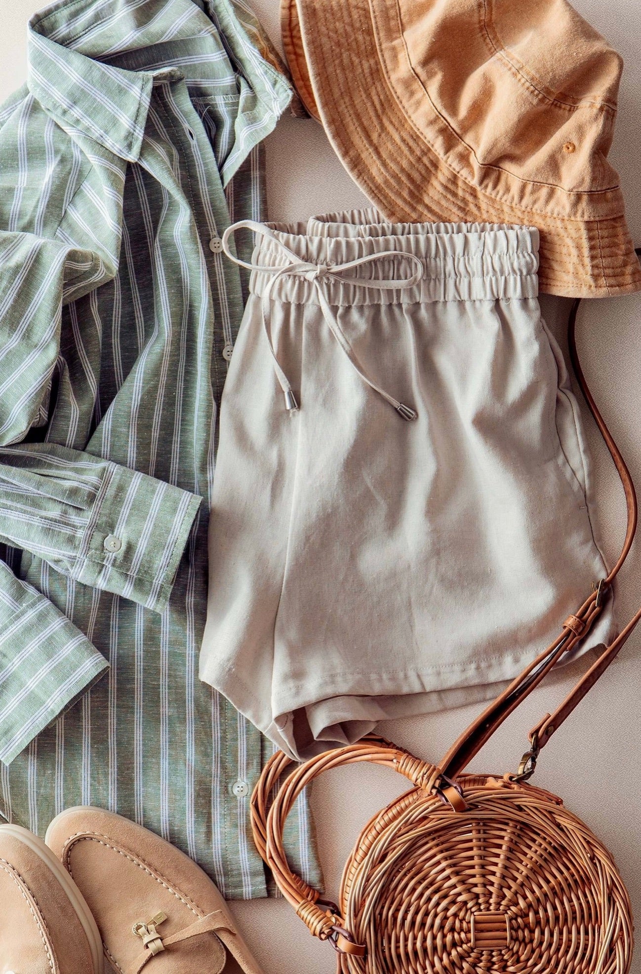 Oat & About Linen Shorts