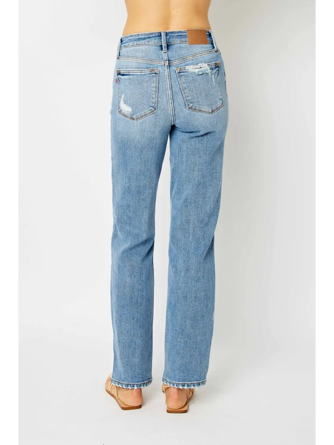 Judy Blue Mid-Rise Straight Leg Denim