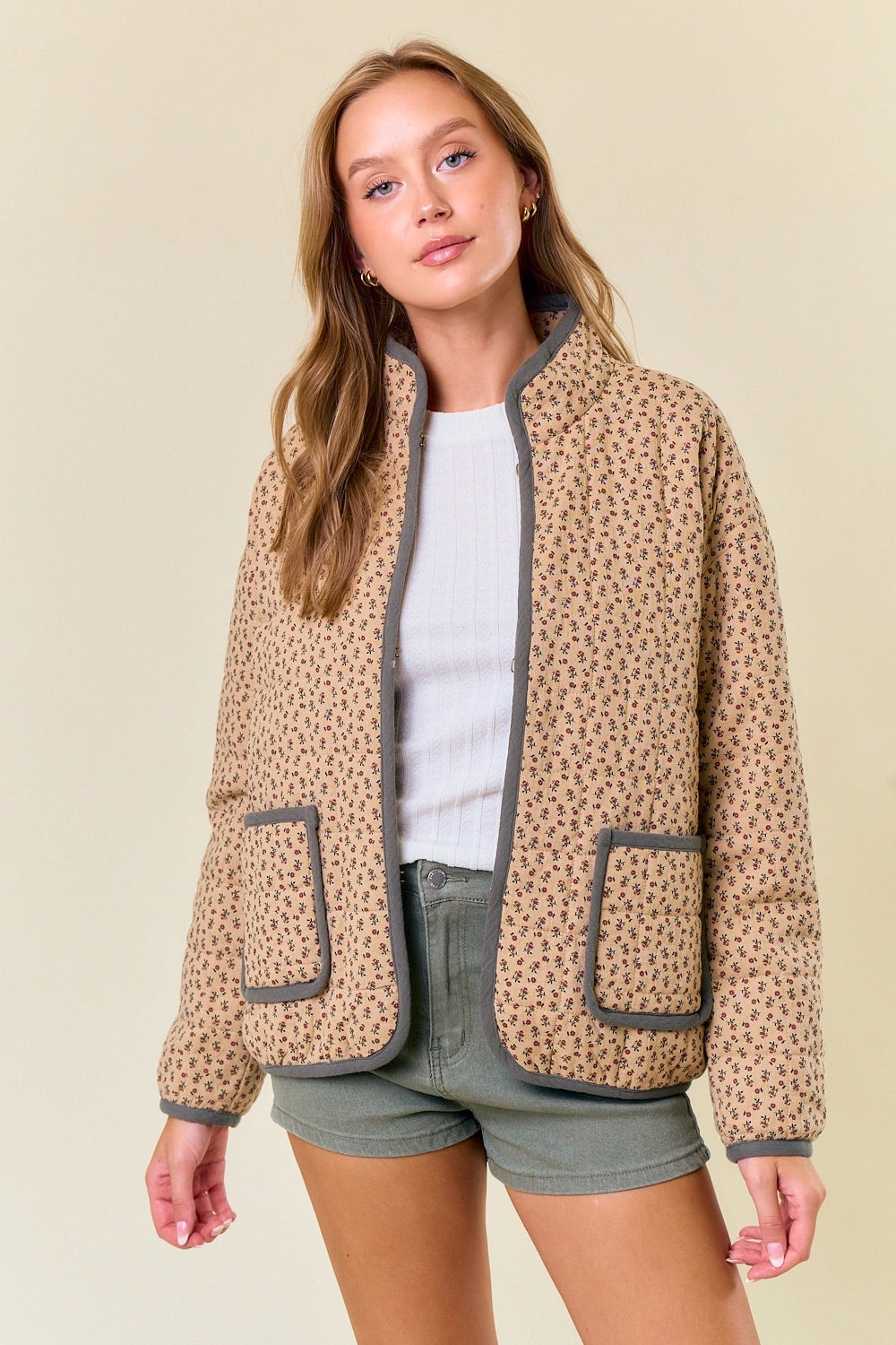 Sand Cotton Padded Coat