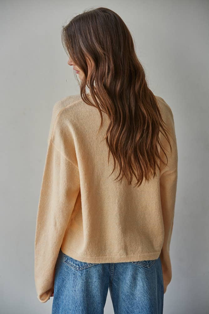 Apricot Bloom Knit Cardigan