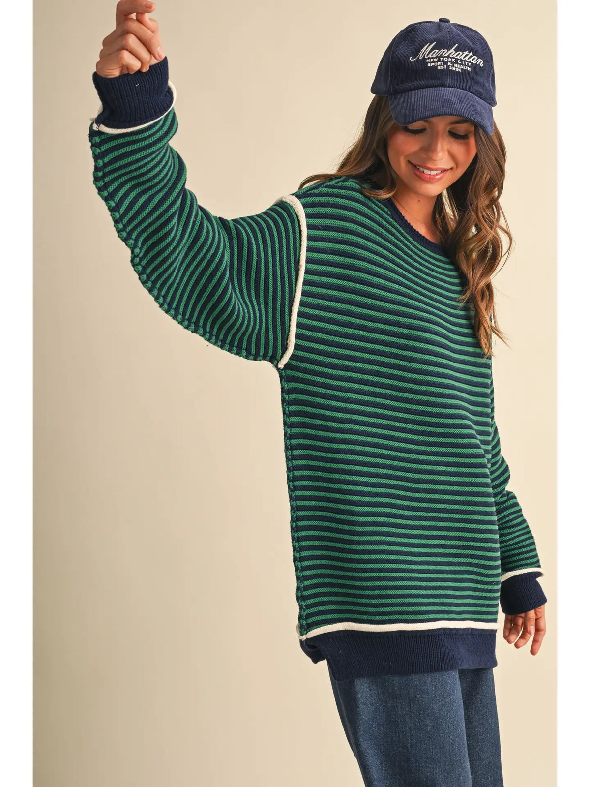 The Evergreen Stripe Sweater