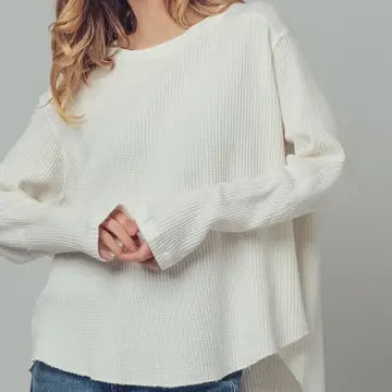 Sandbar Slouch Waffle Knit Tunic Top