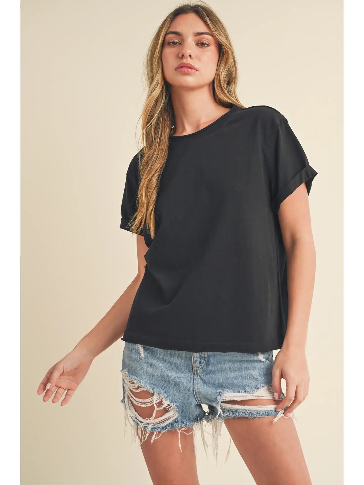 Everyday Edge Rolled Sleeve Tee