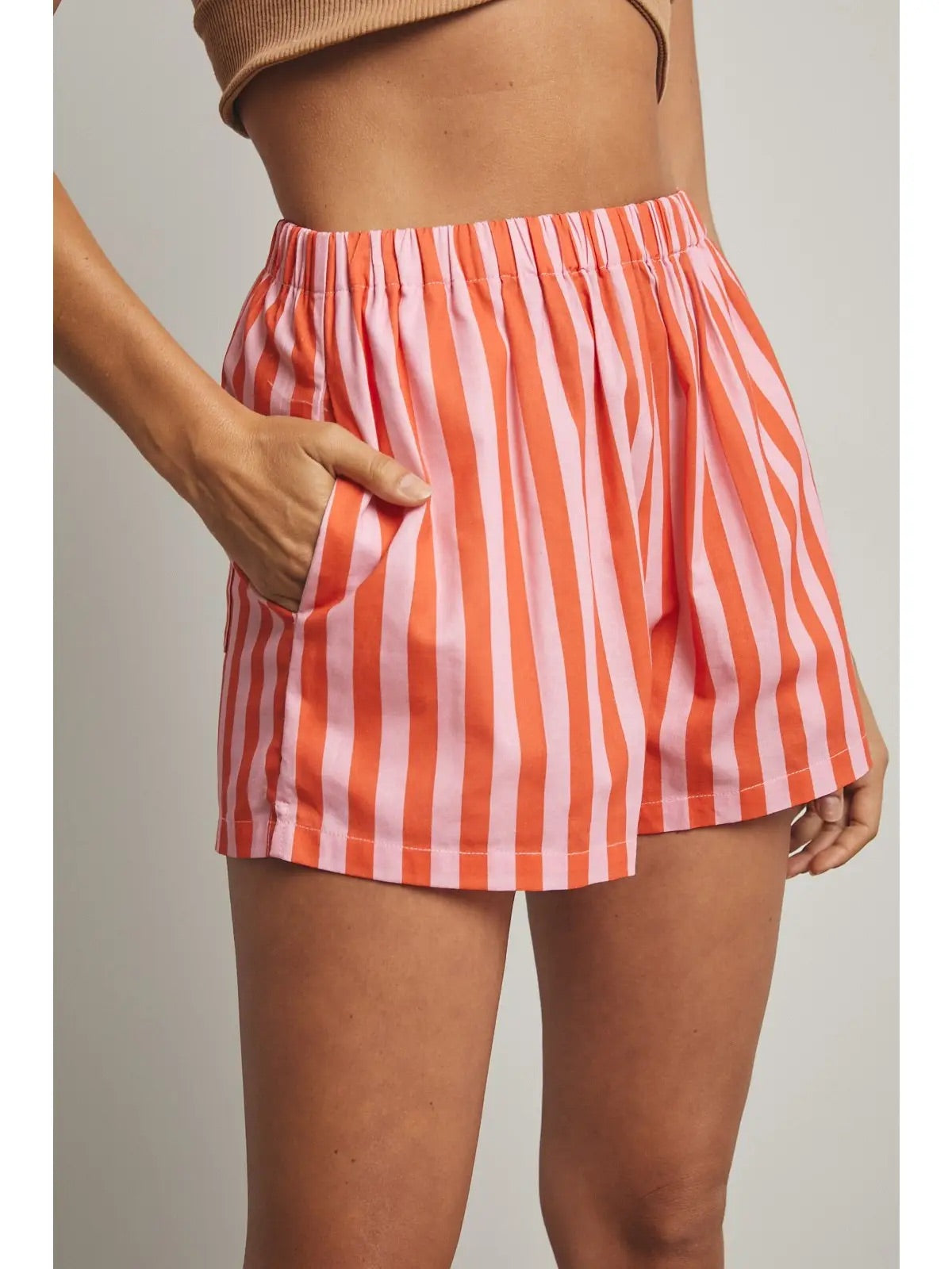 Coral Crush Striped Set
