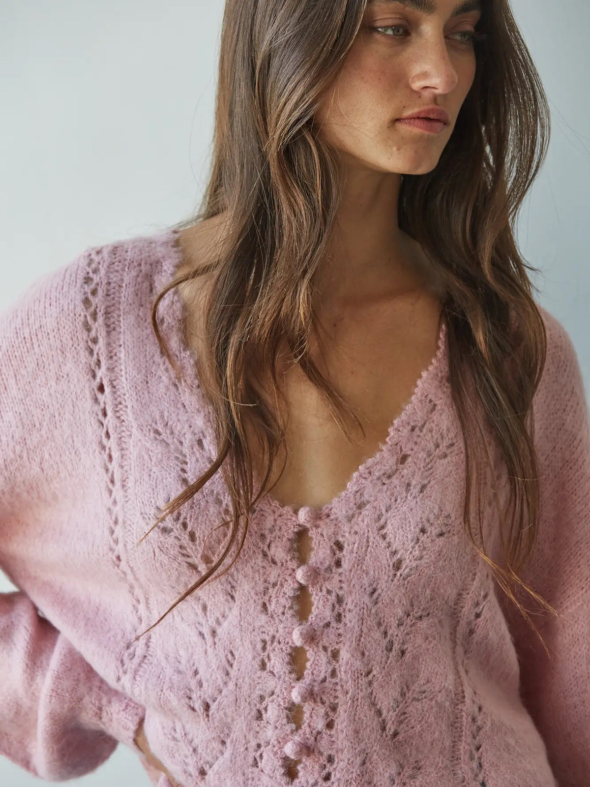 Mauve Season Cardigan