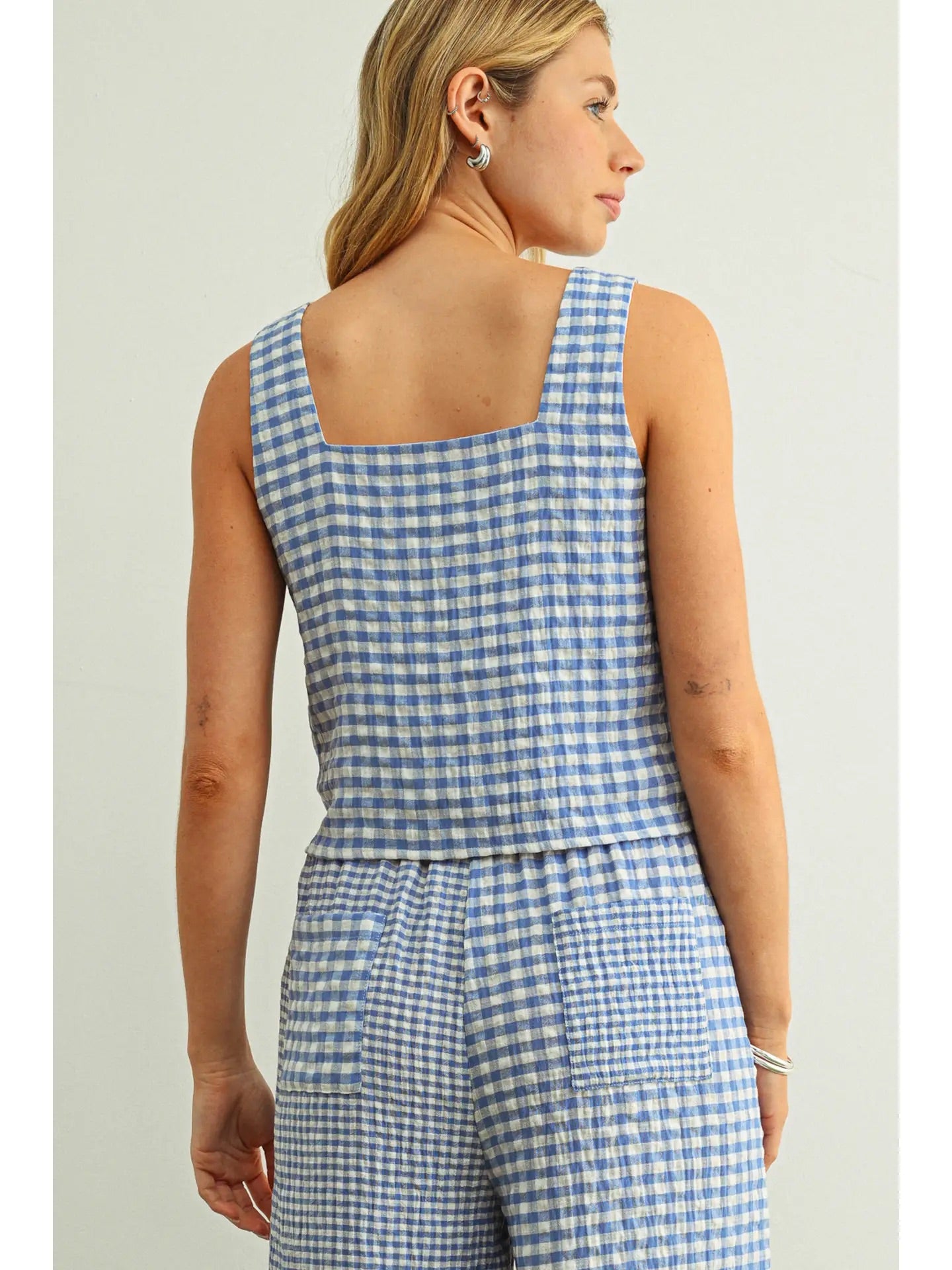 Blue Skies & Sweet Days Gingham Set