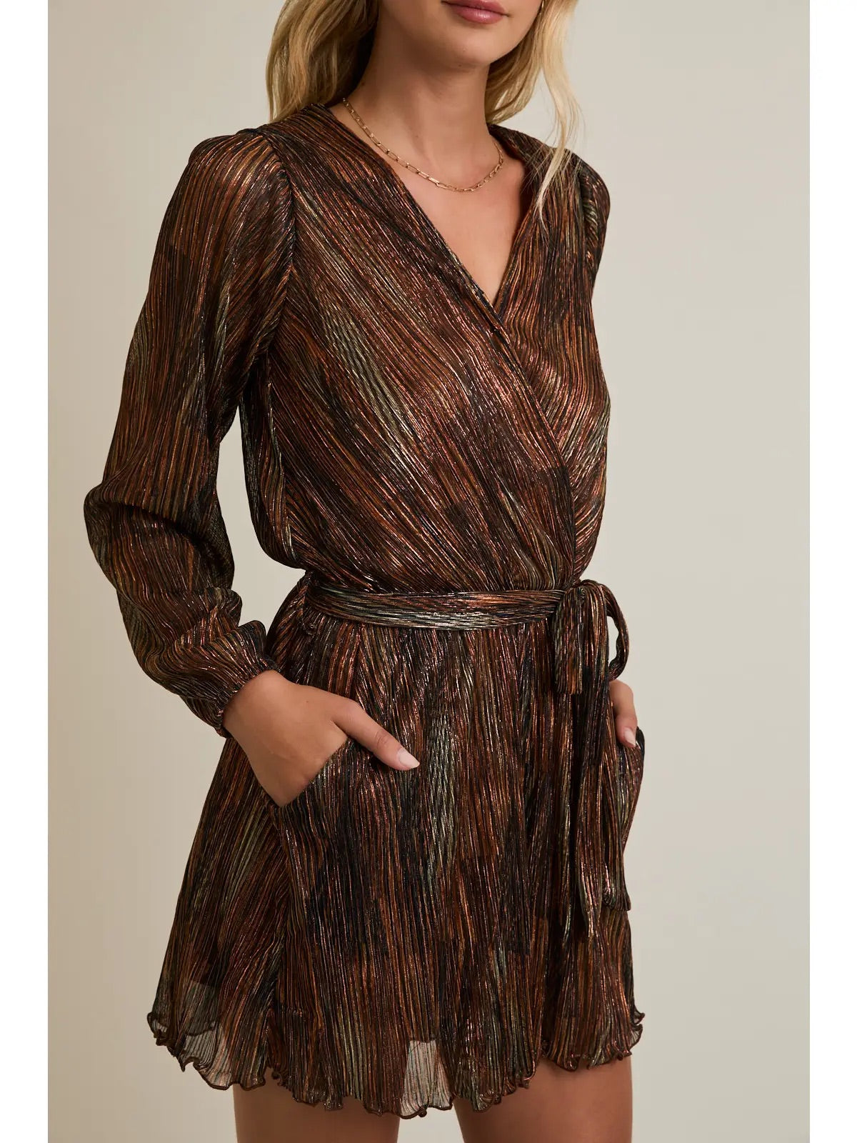 Golden Hour Surplice Romper
