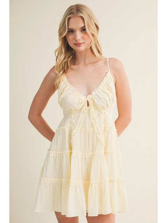 Lemon Meringue Mini Dress