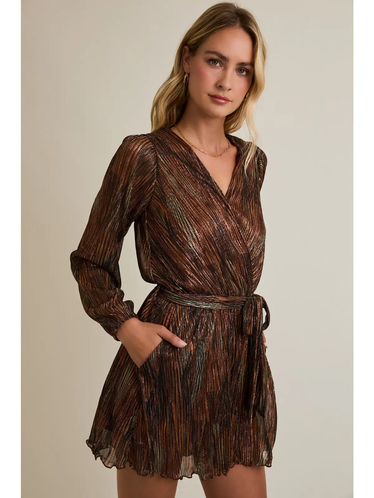 Golden Hour Surplice Romper