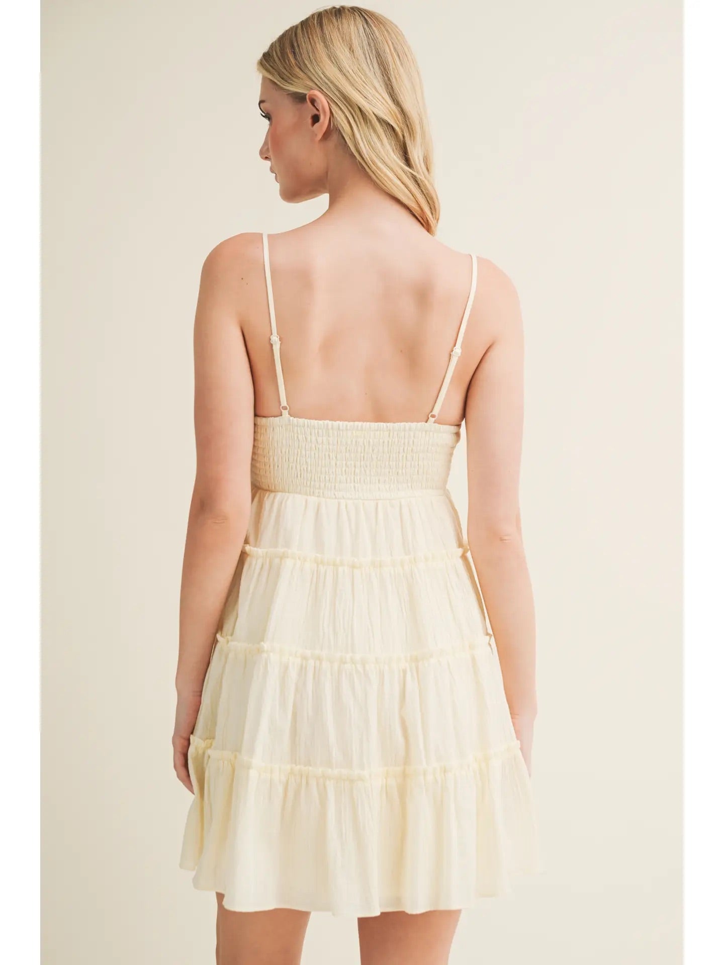 Lemon Meringue Mini Dress