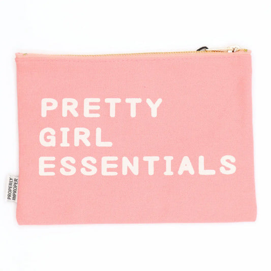 Pretty Girl Essentials Canvas Pouch