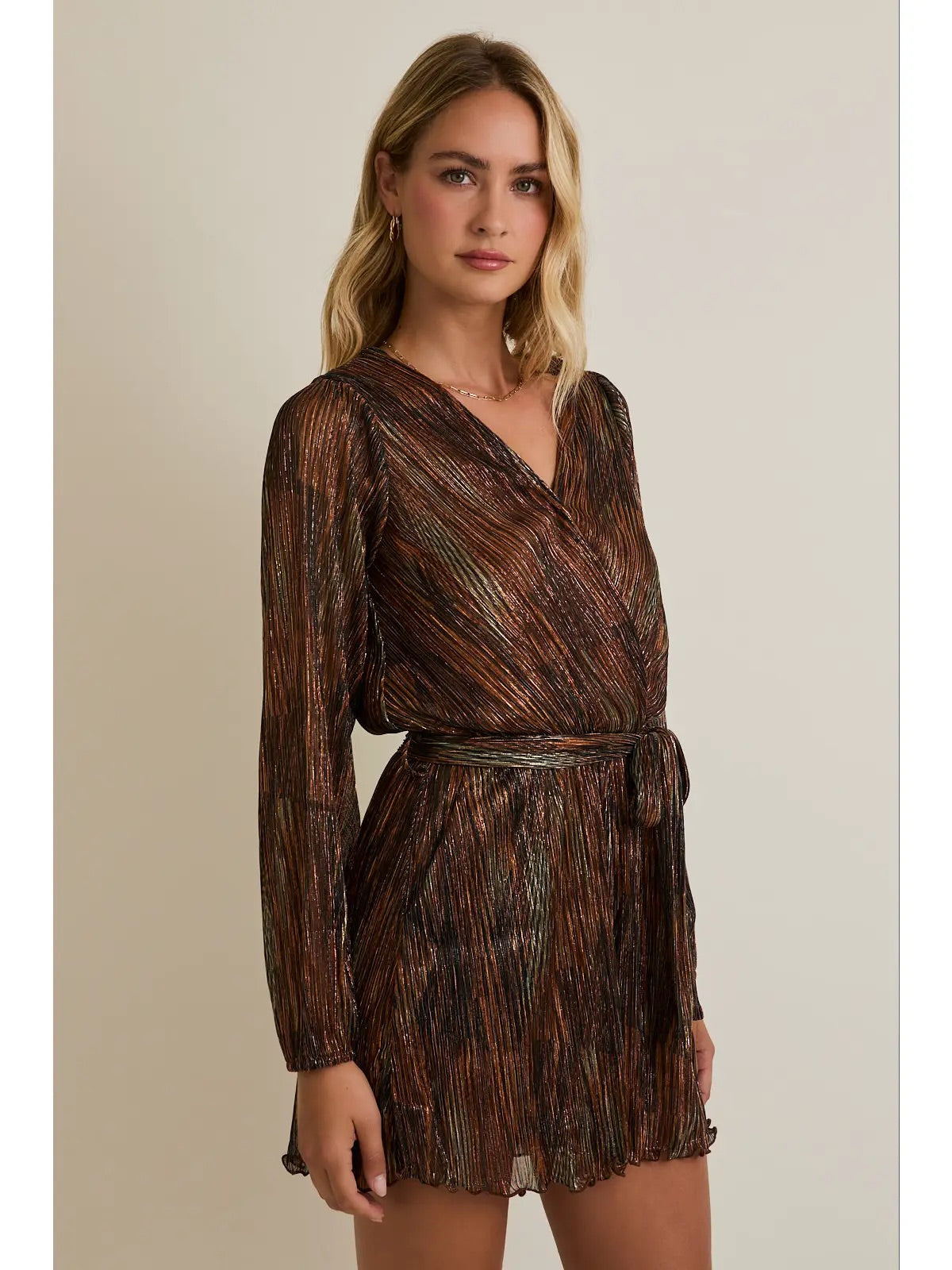 Golden Hour Surplice Romper