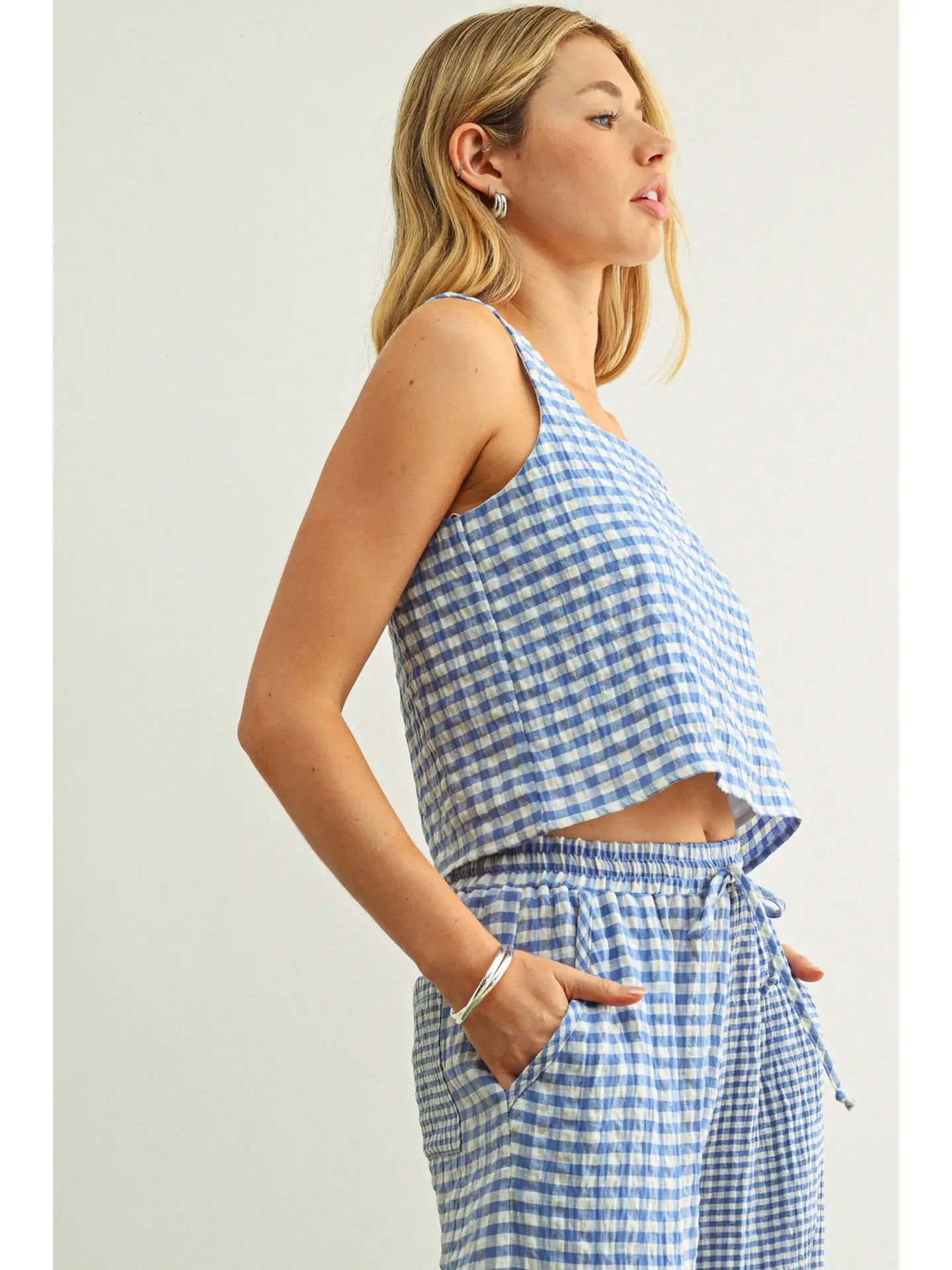 Blue Skies & Sweet Days Gingham Set