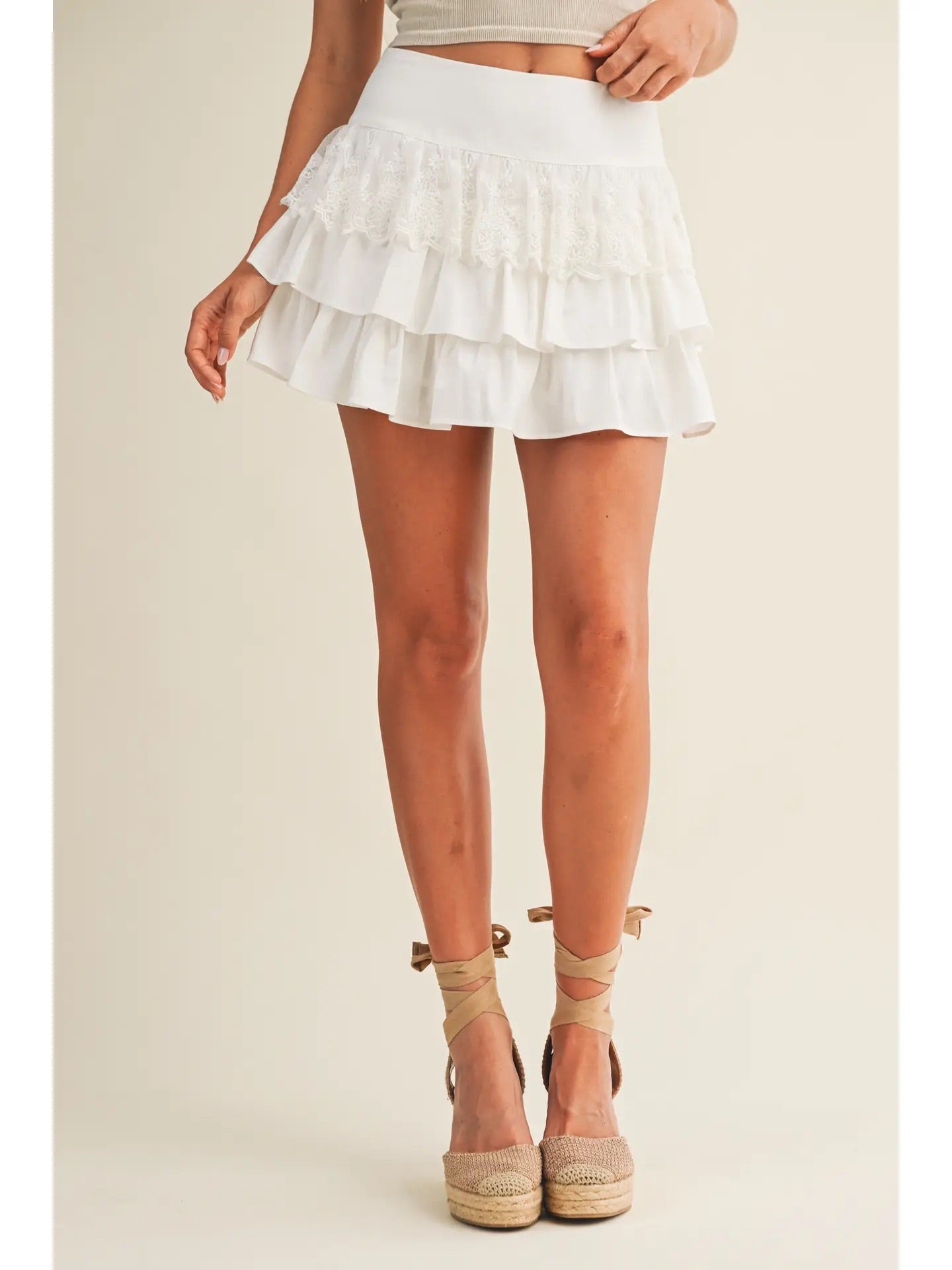 Flirt & Frill Lace Skort