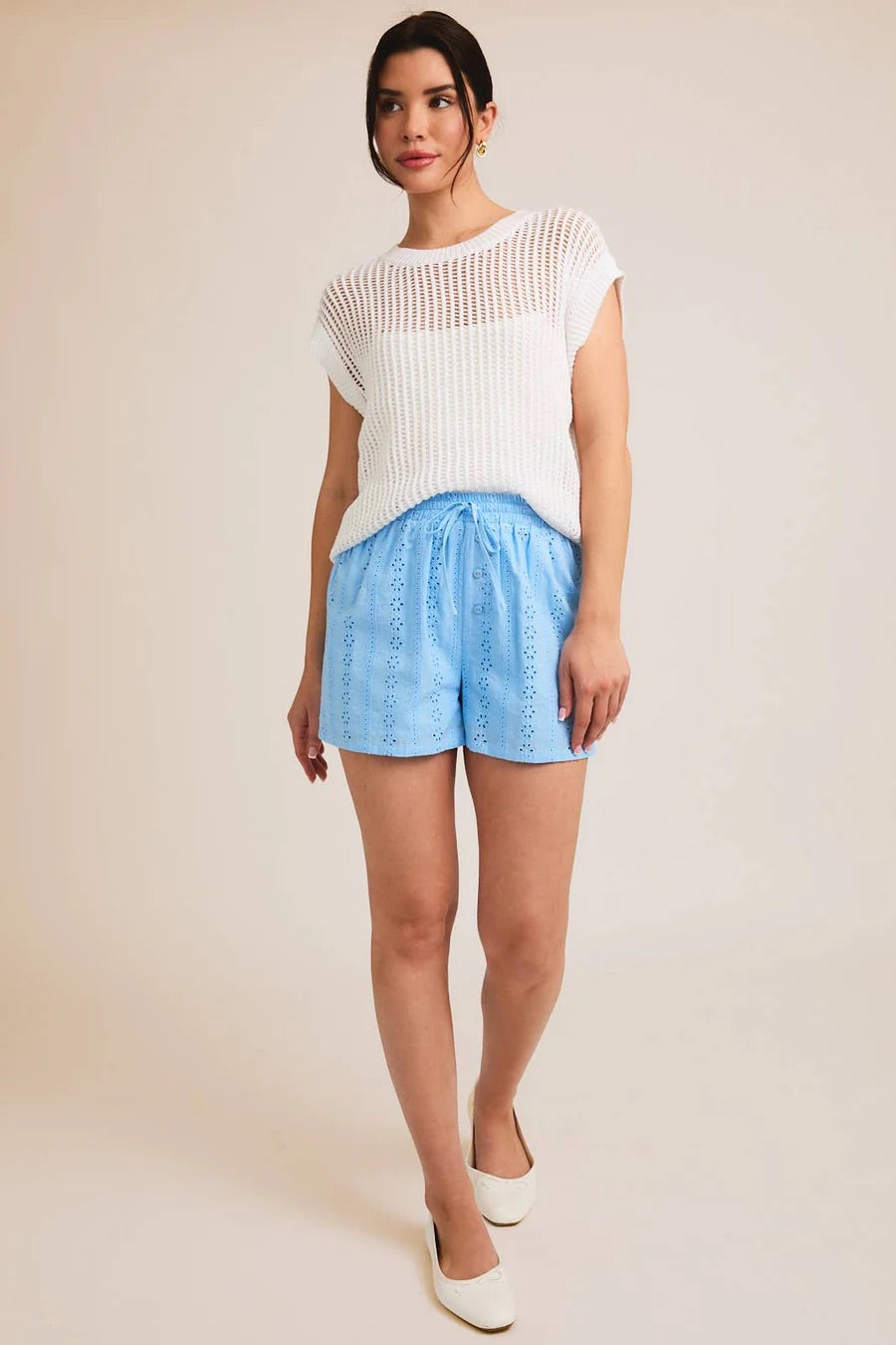 Lake Day Eyelet Shorts
