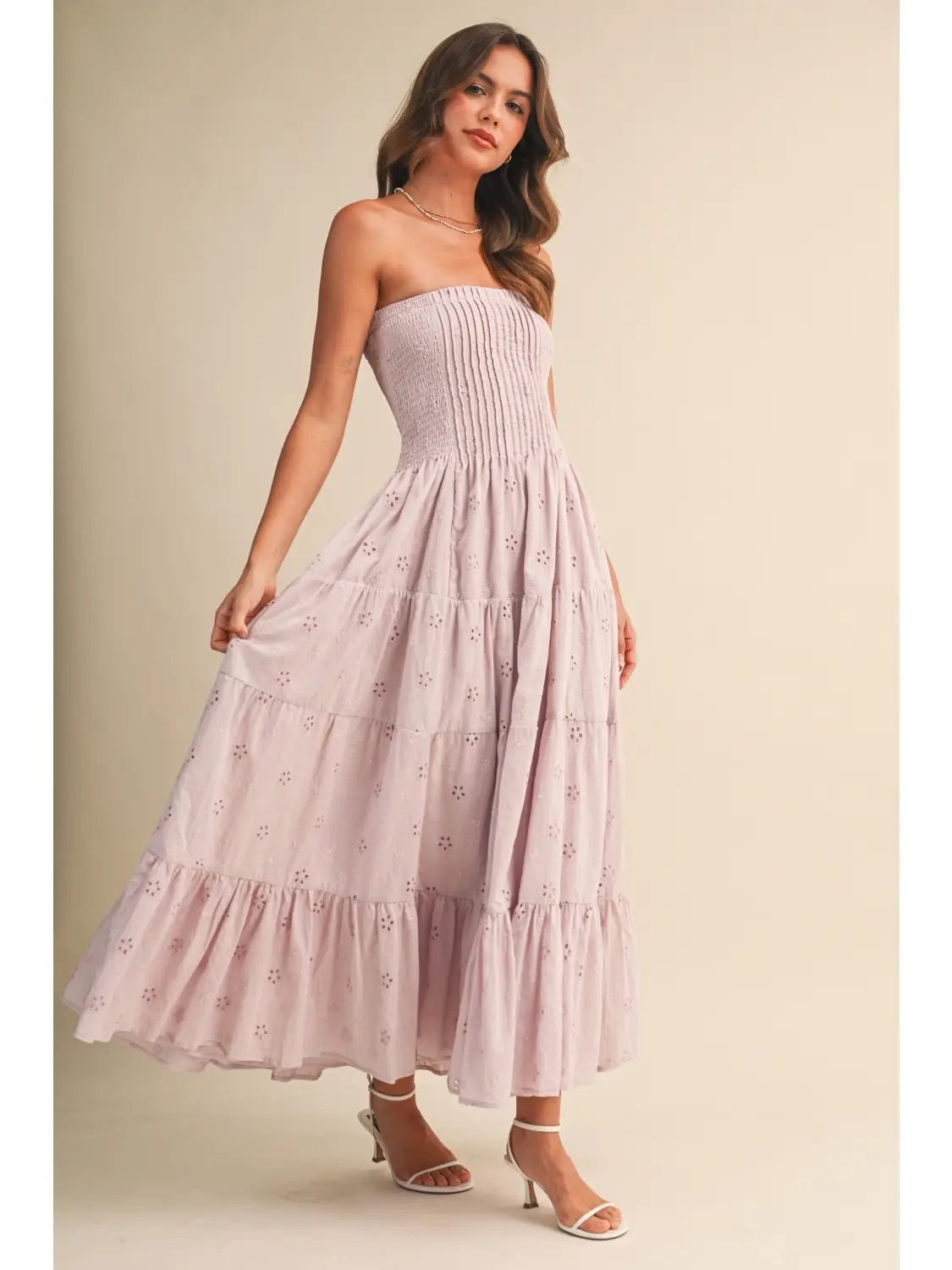 Lilac Daydream Strapless Dress