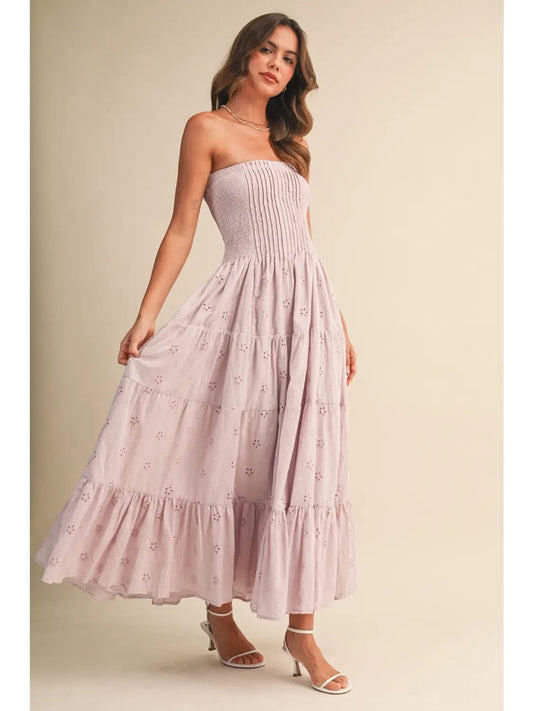 Lilac Daydream Strapless Dress