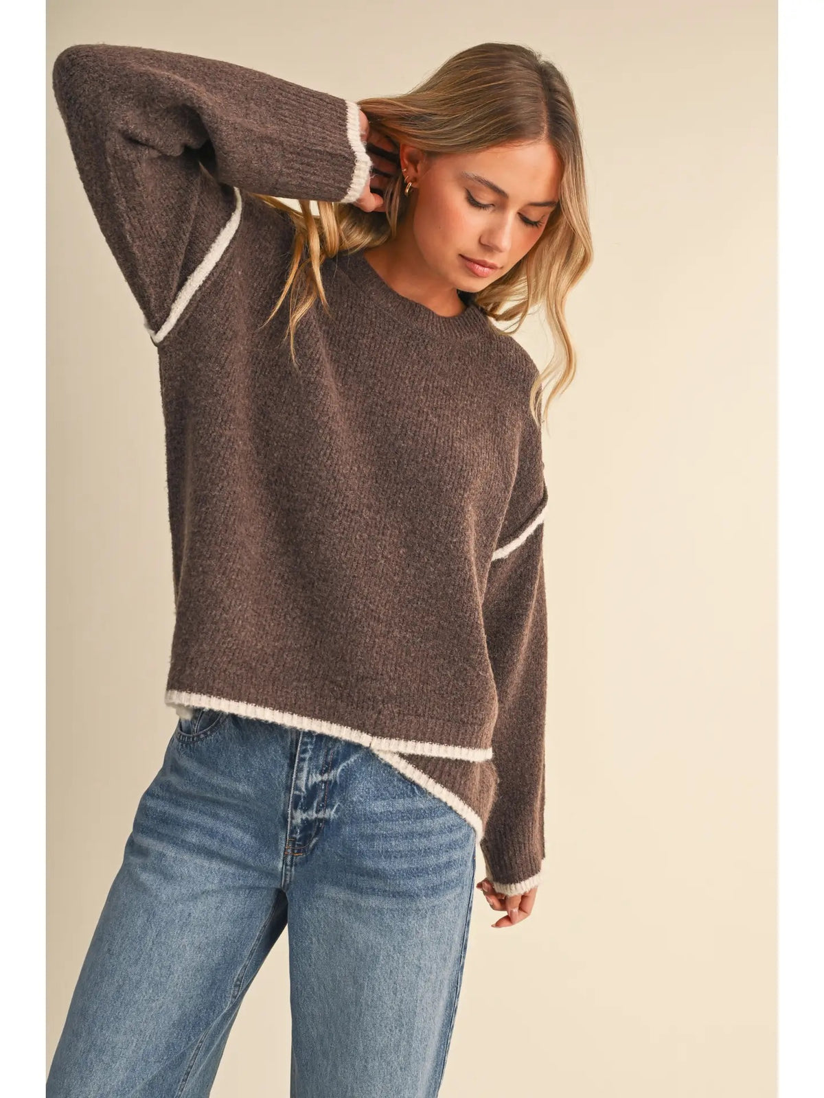 Cocoa Contrast Sweater