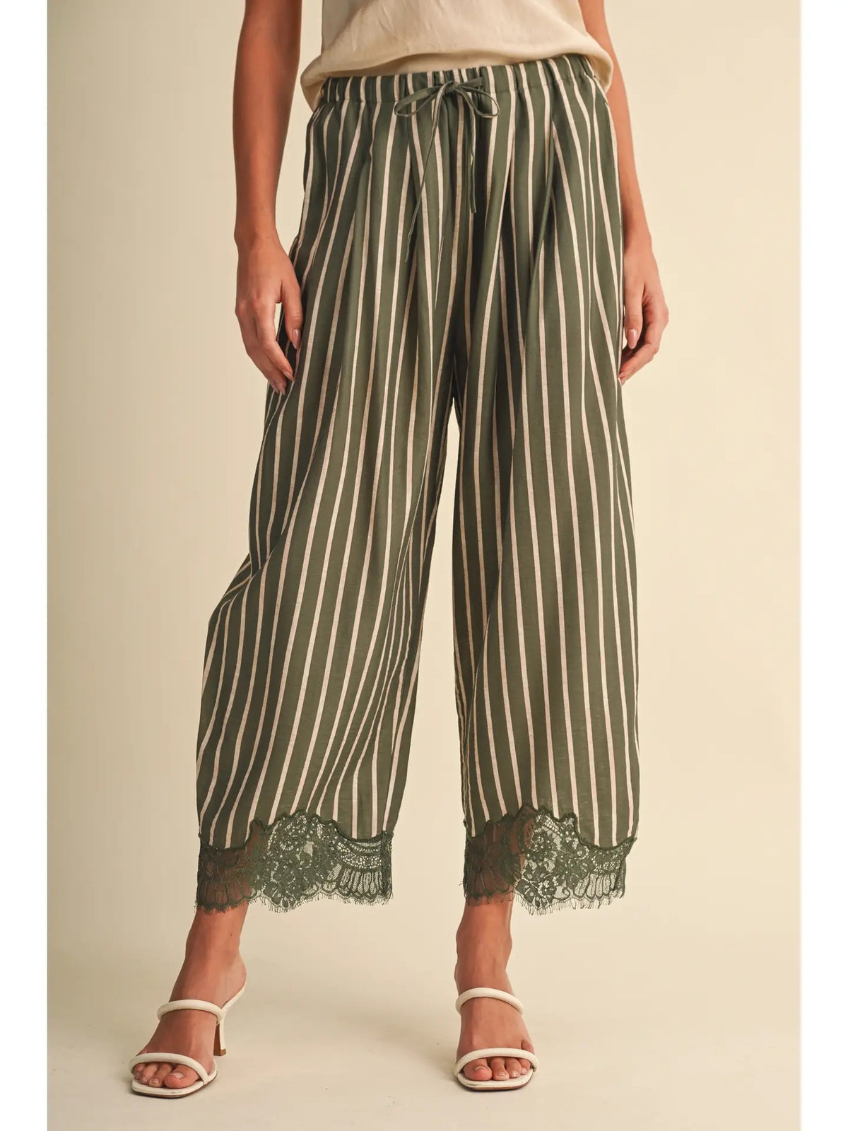 The Olive You Lace Culottes