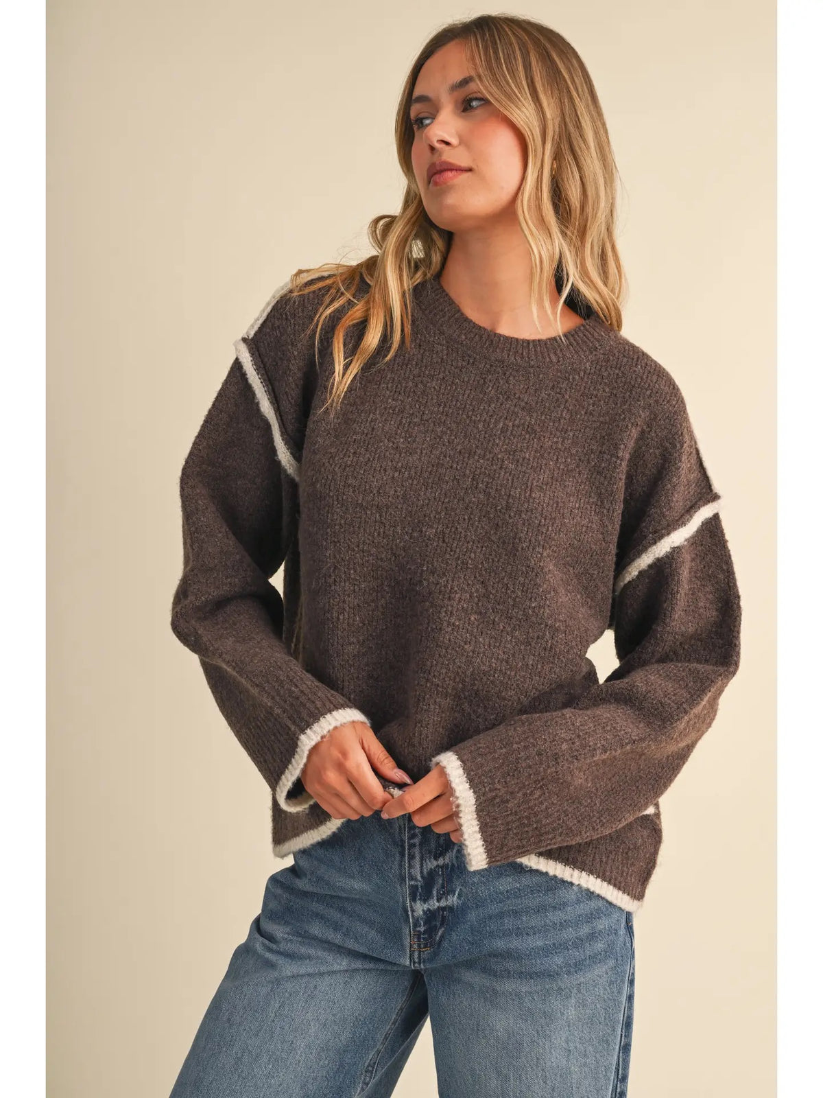 Cocoa Contrast Sweater