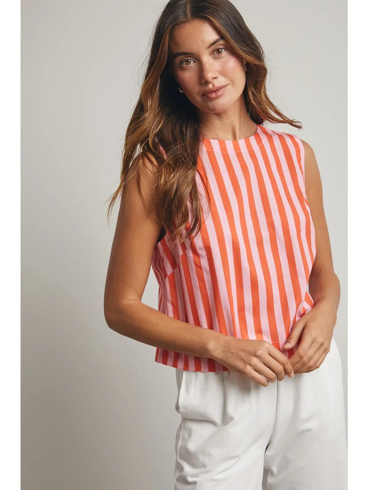 Coral Crush Striped Set
