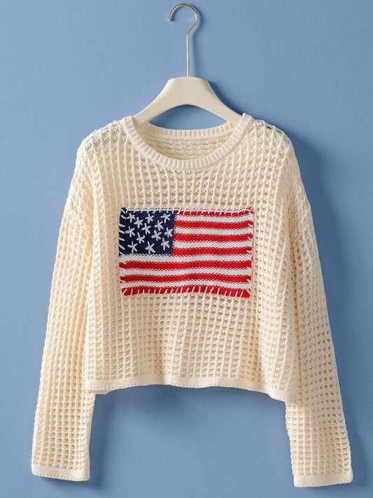 American Honey Crochet Sweater