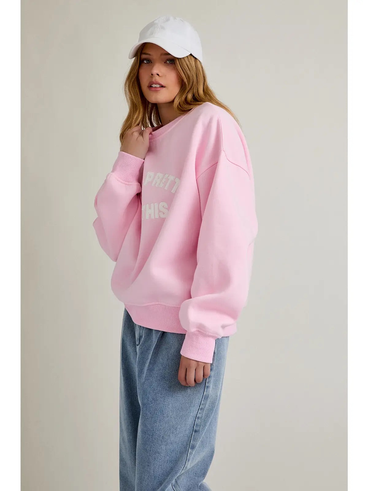 Too Pretty For This Crewneck Sweatshirt