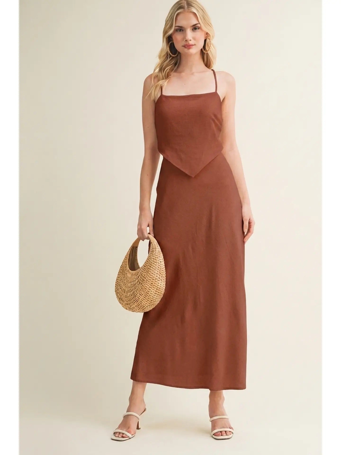 Ember Elegance Maxi Dress