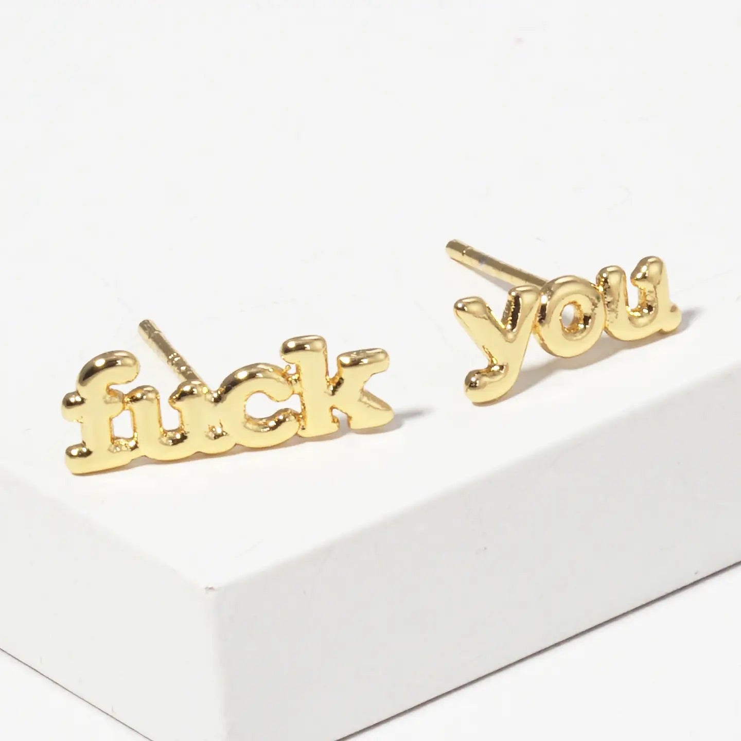 Fuck You Studs - Gold