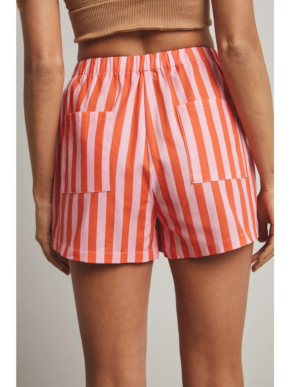 Coral Crush Striped Set