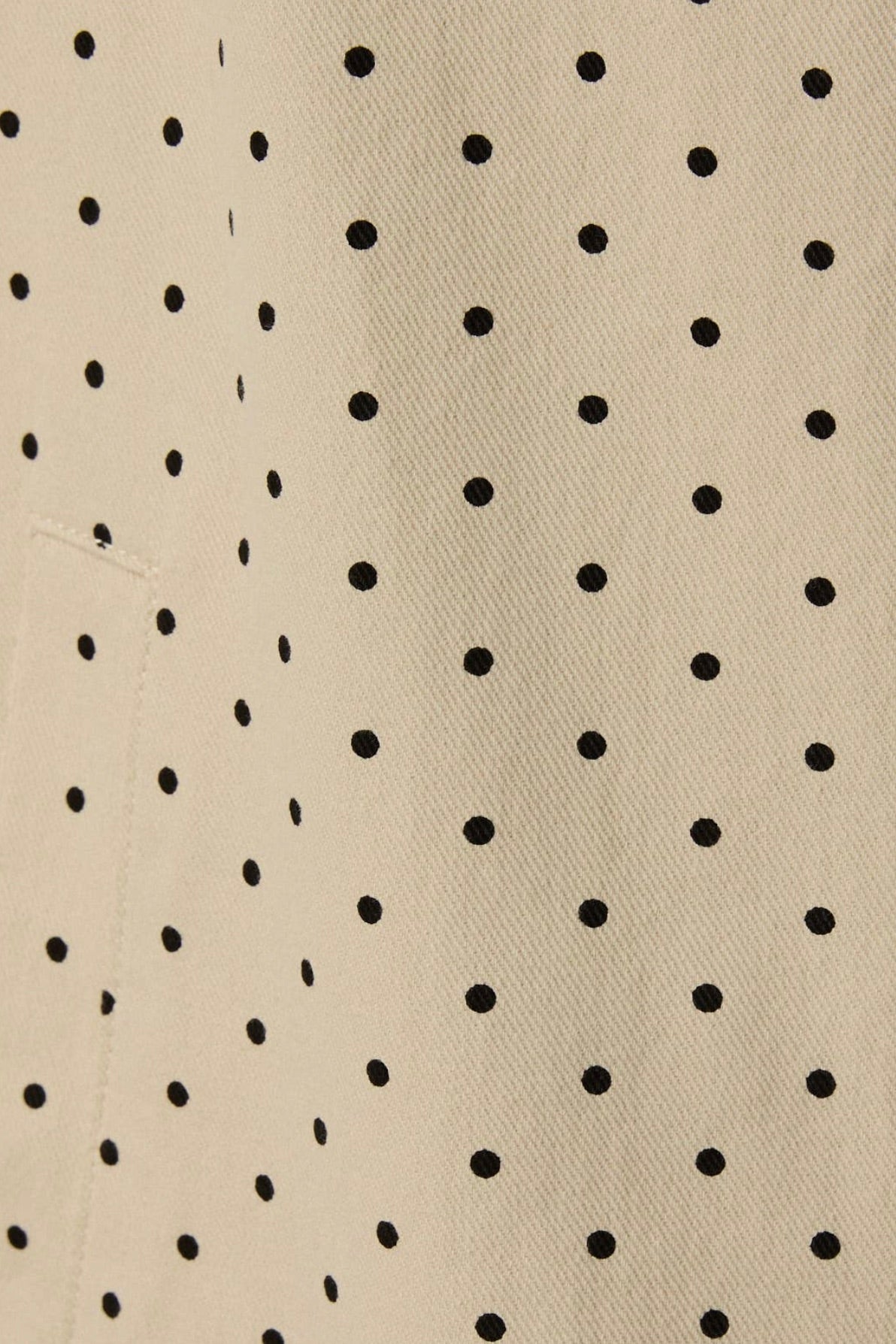 Pretty in Polka Dot Denim Trench Coat