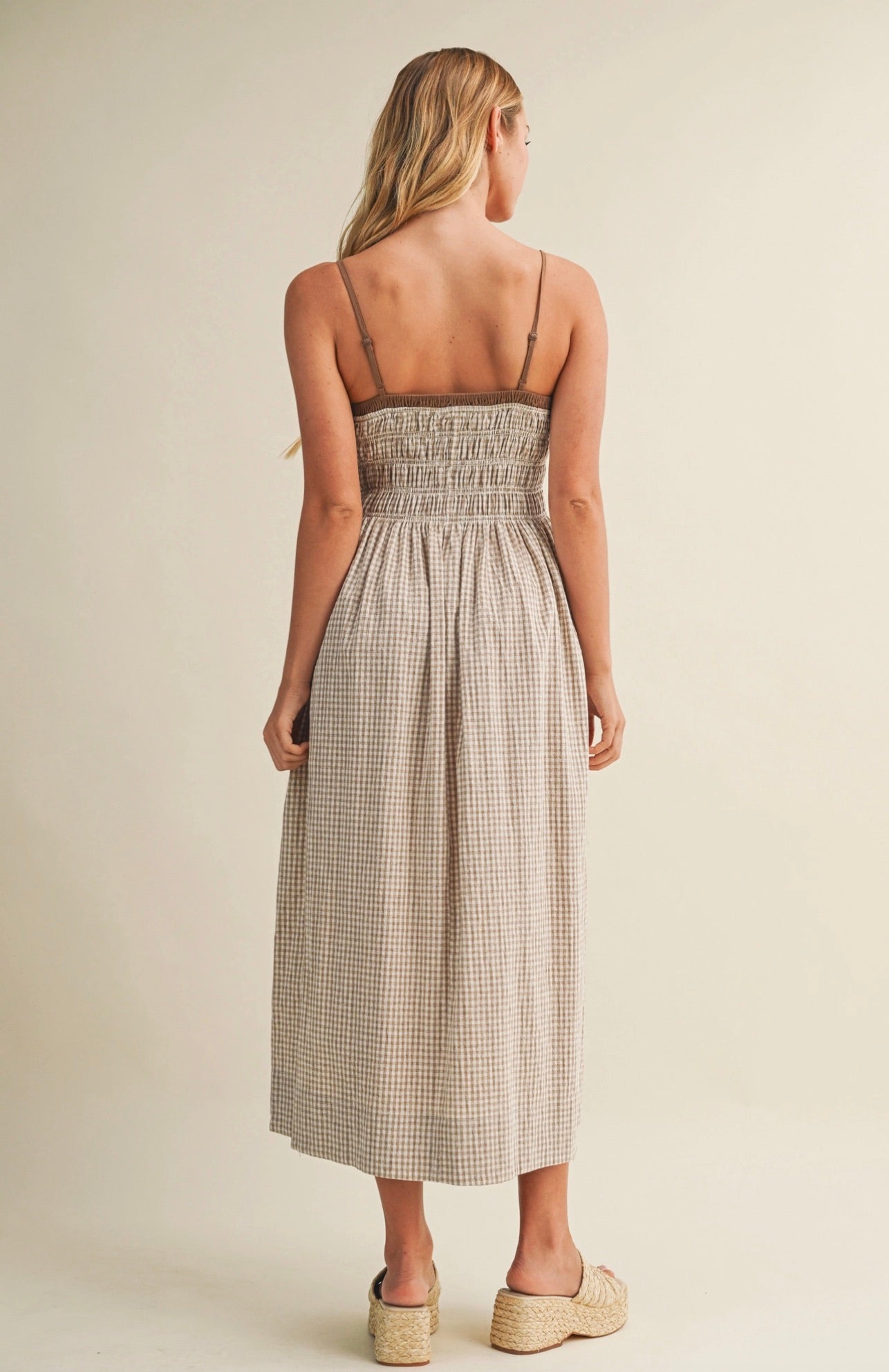 Coconut Picnic Midi Dress
