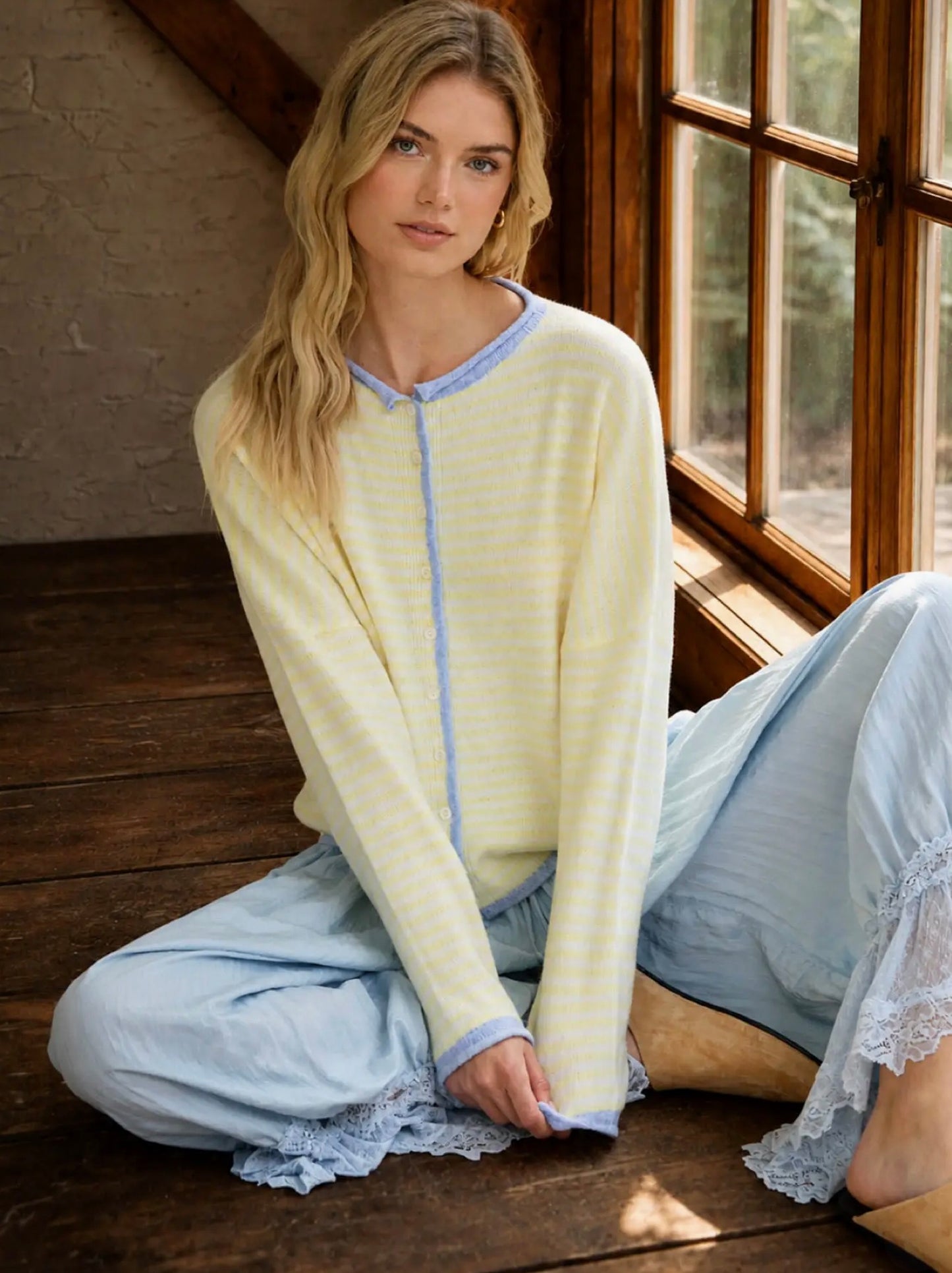 Butter in Blue Cardigan