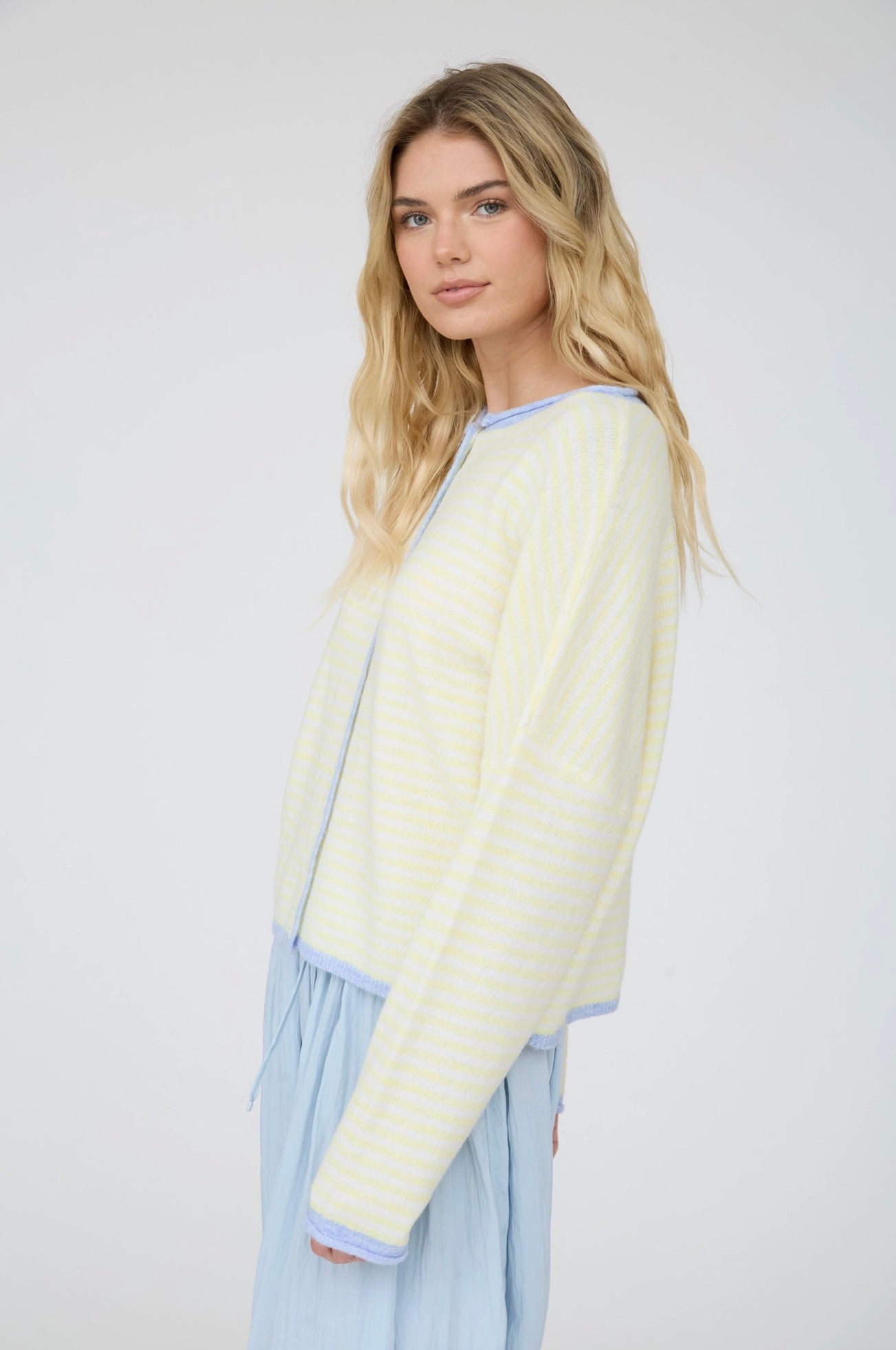 Butter in Blue Cardigan