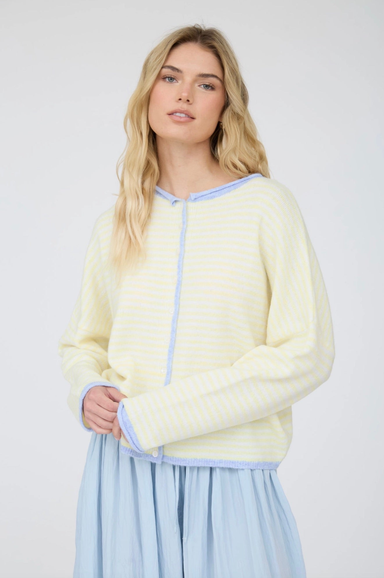 Butter in Blue Cardigan