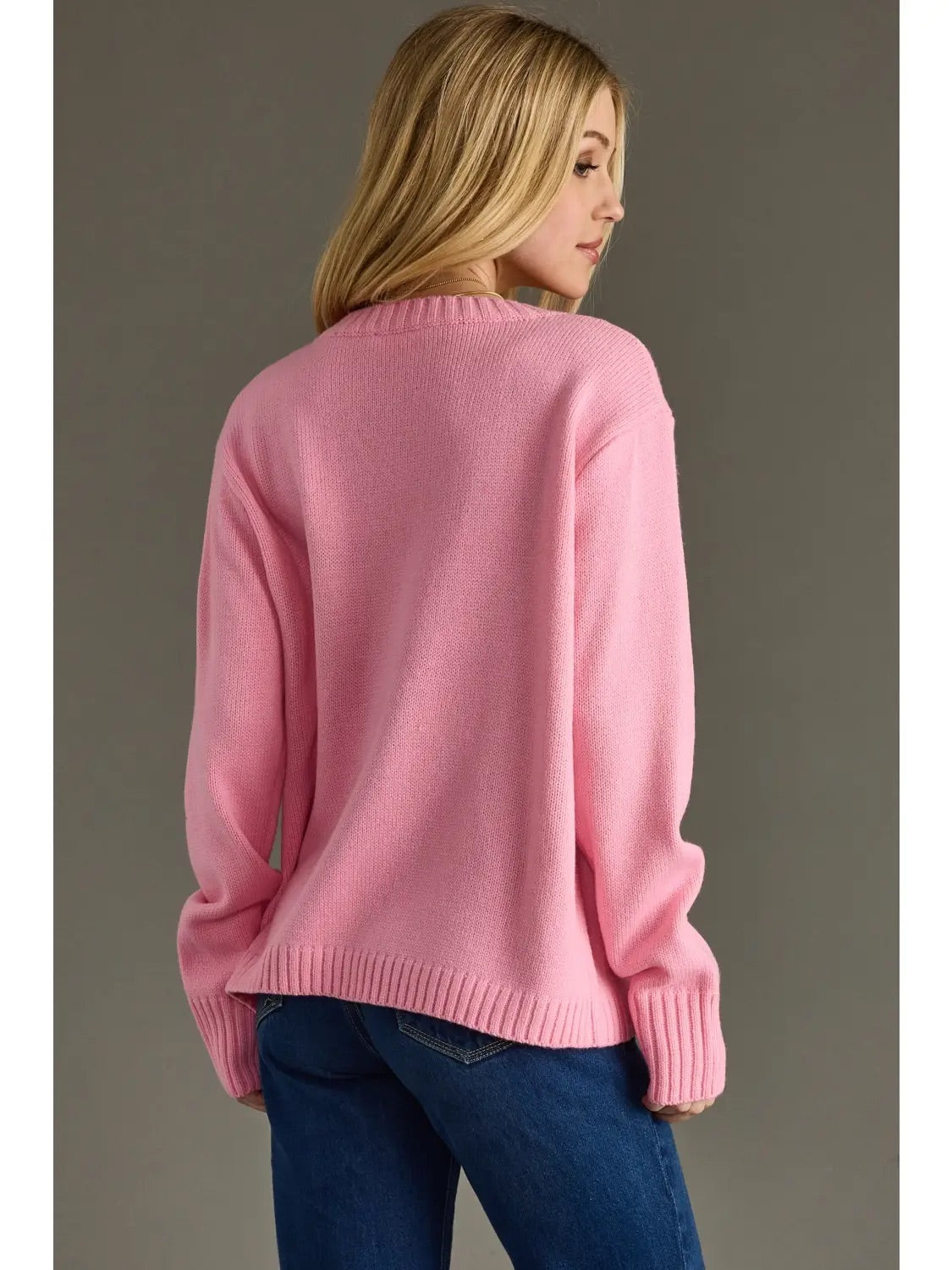 Pink "Merry" Sweater