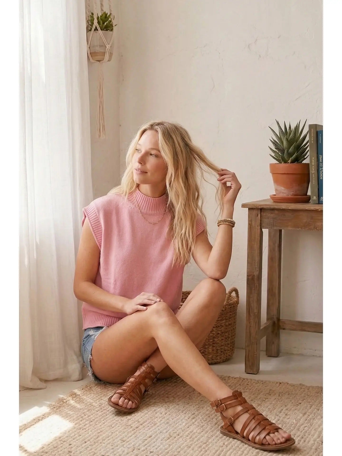 Pink Sugar Knit Sweater Top
