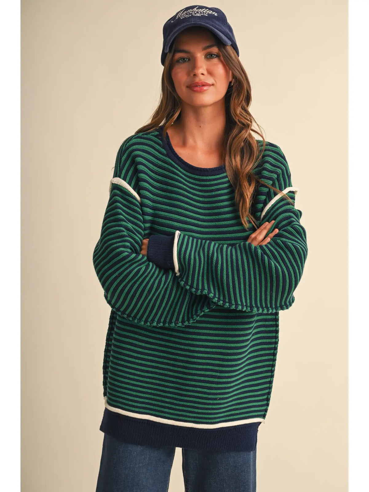 The Evergreen Stripe Sweater