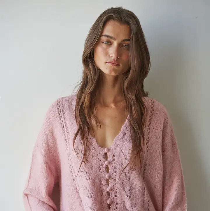 Mauve Season Cardigan