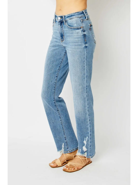 Judy Blue Mid-Rise Straight Leg Denim