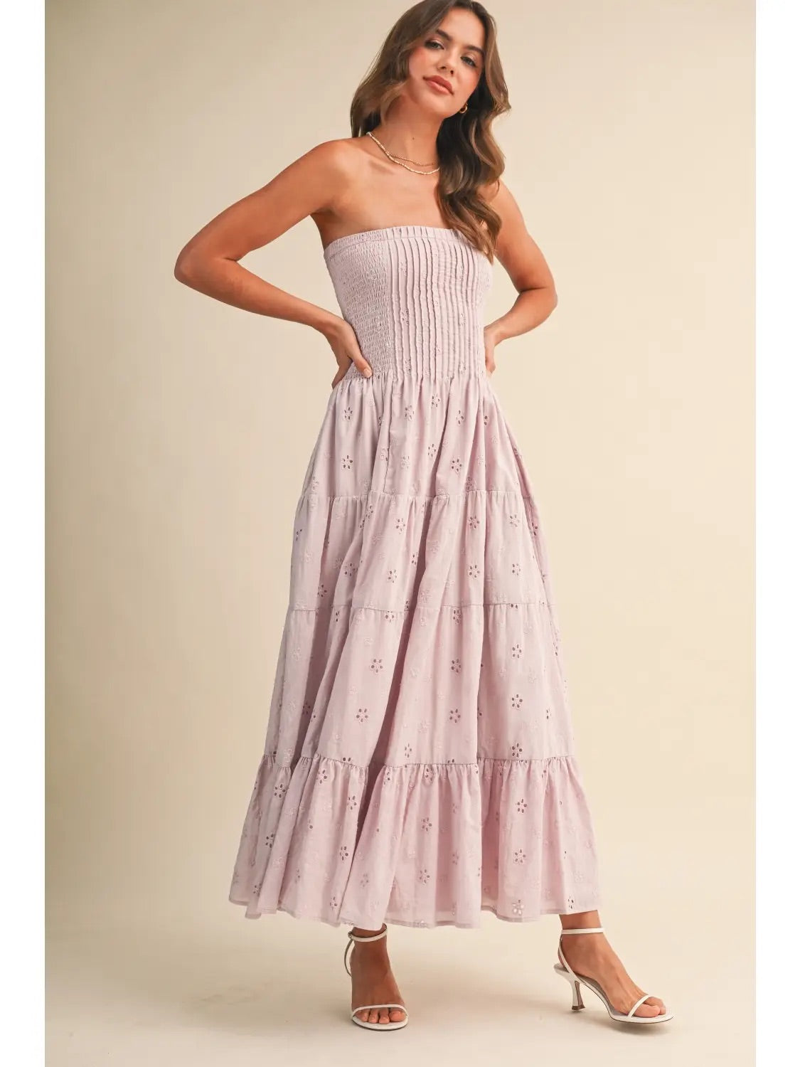 Lilac Daydream Strapless Dress
