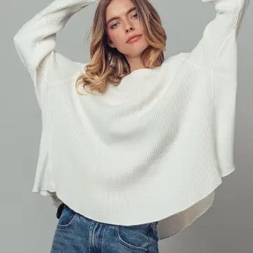 Sandbar Slouch Waffle Knit Tunic Top