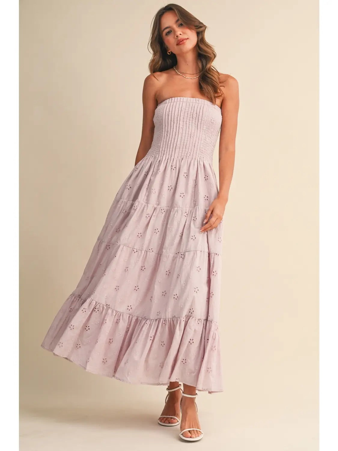 Lilac Daydream Strapless Dress